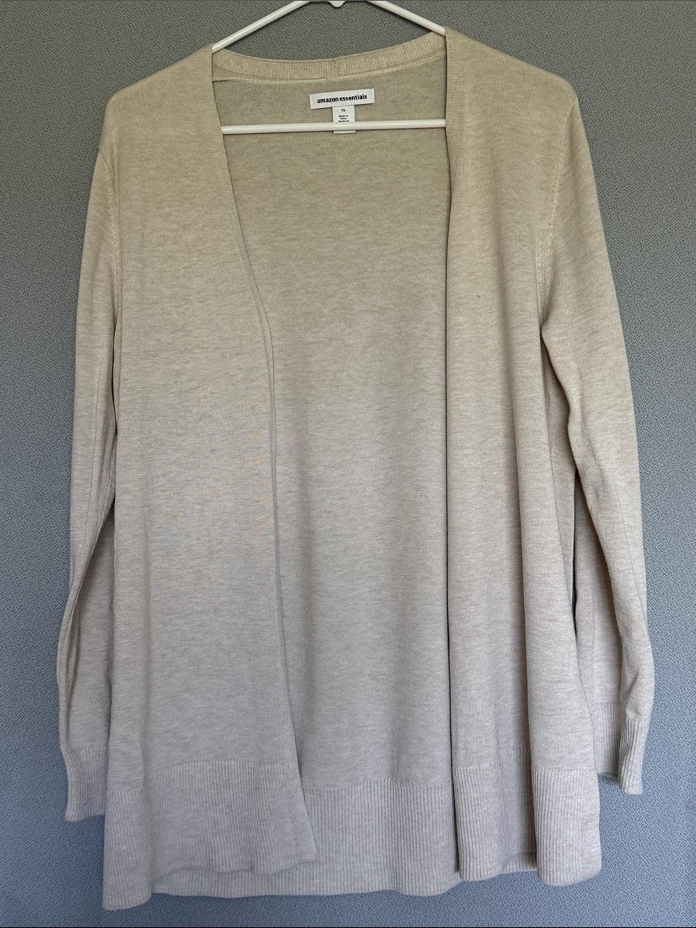 Open Front Cardigan in cream